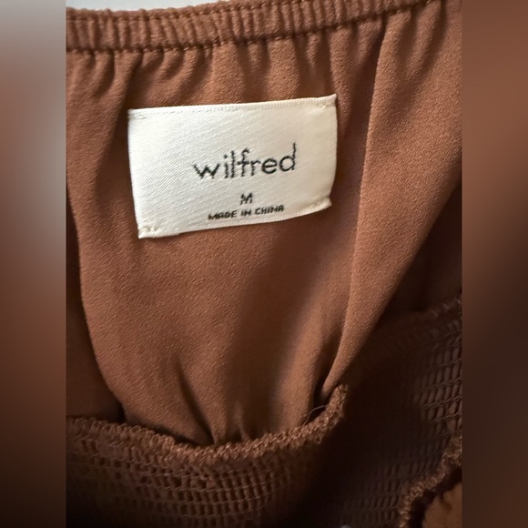 Wilfred Bella Slit Dress-Epicurean Brown-Size Medium - Picture 7 of 11